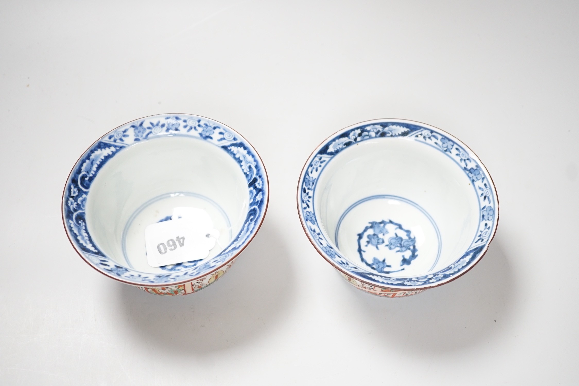 A pair of Japanese 'Hundred Boys' bowls, 19th century, 14cm diameter